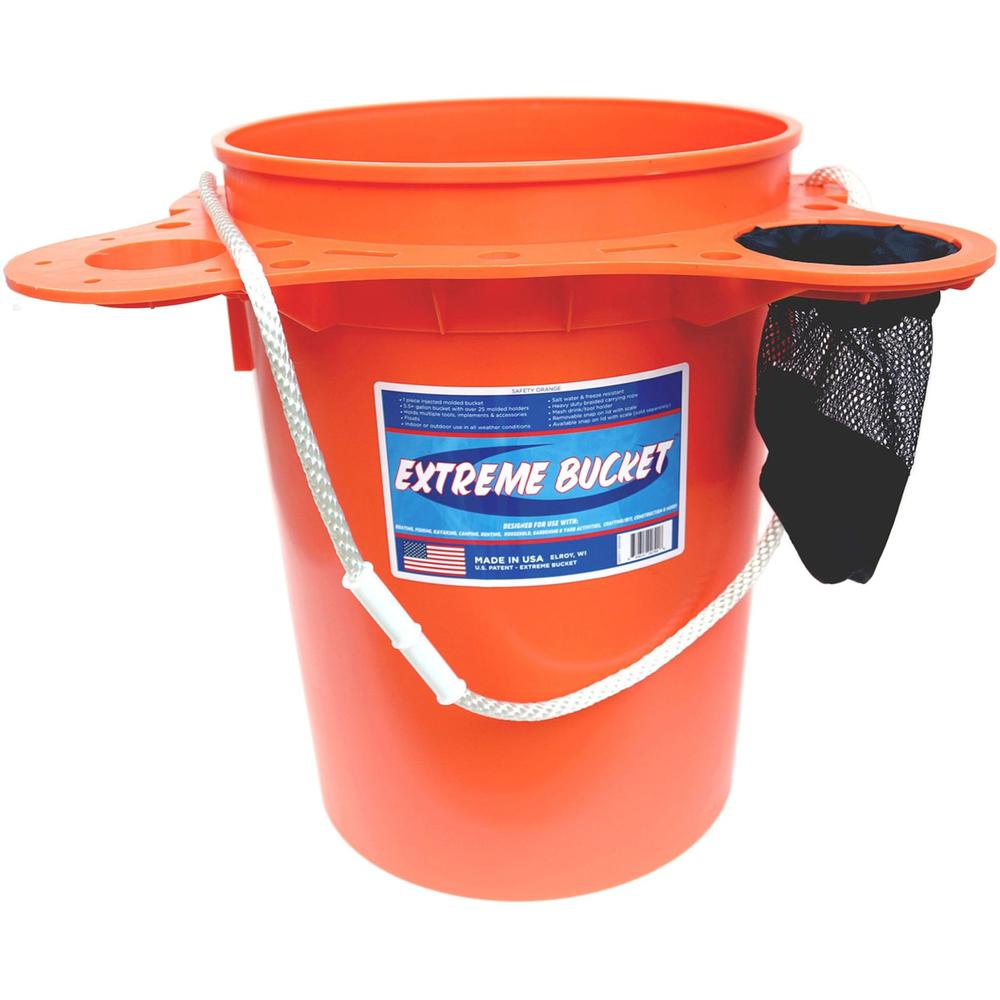 My Bucket Extreme Bucket - 5.50 gal - Plastic - Orange - 1 Each. Picture 1