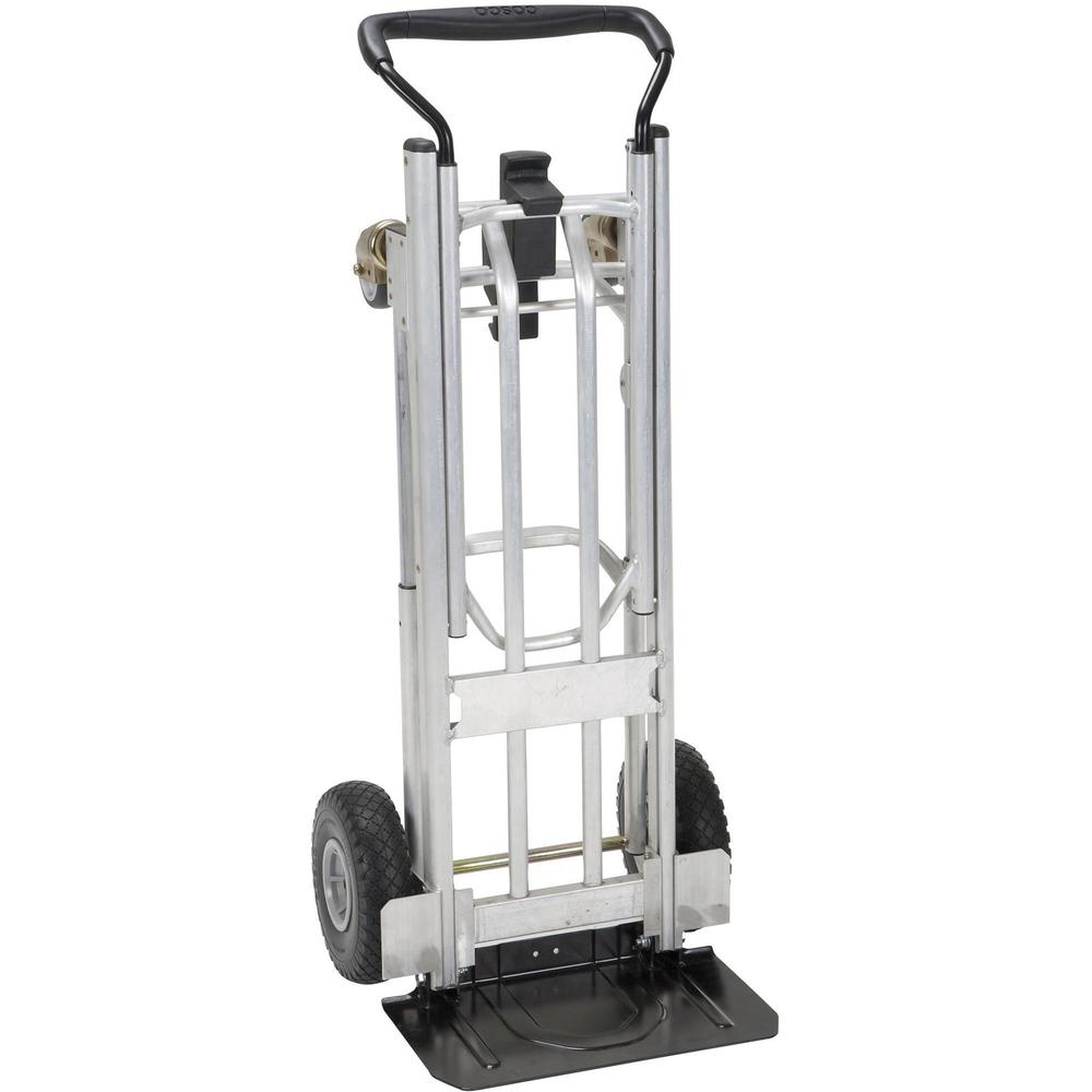 Cosco 4-in-1 Folding Series Hand Truck - 1000 lb Capacity - 4 Casters - x 18.7" Width x 19.7" Depth x 48.3" Height - Black - 1 Each. Picture 1