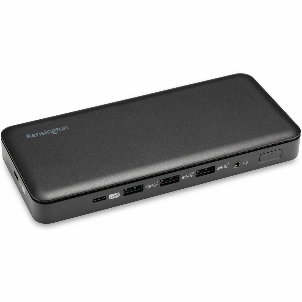 Kensington USB-C Triple Video Docking Station - for Notebook/Monitor - USB Type C - 3 Displays Supported - 4K, Full HD - 3840 x 2160, 1920 x 1080 - USB Type-C - Black - Wired - Windows 10 - 85W. Picture 1