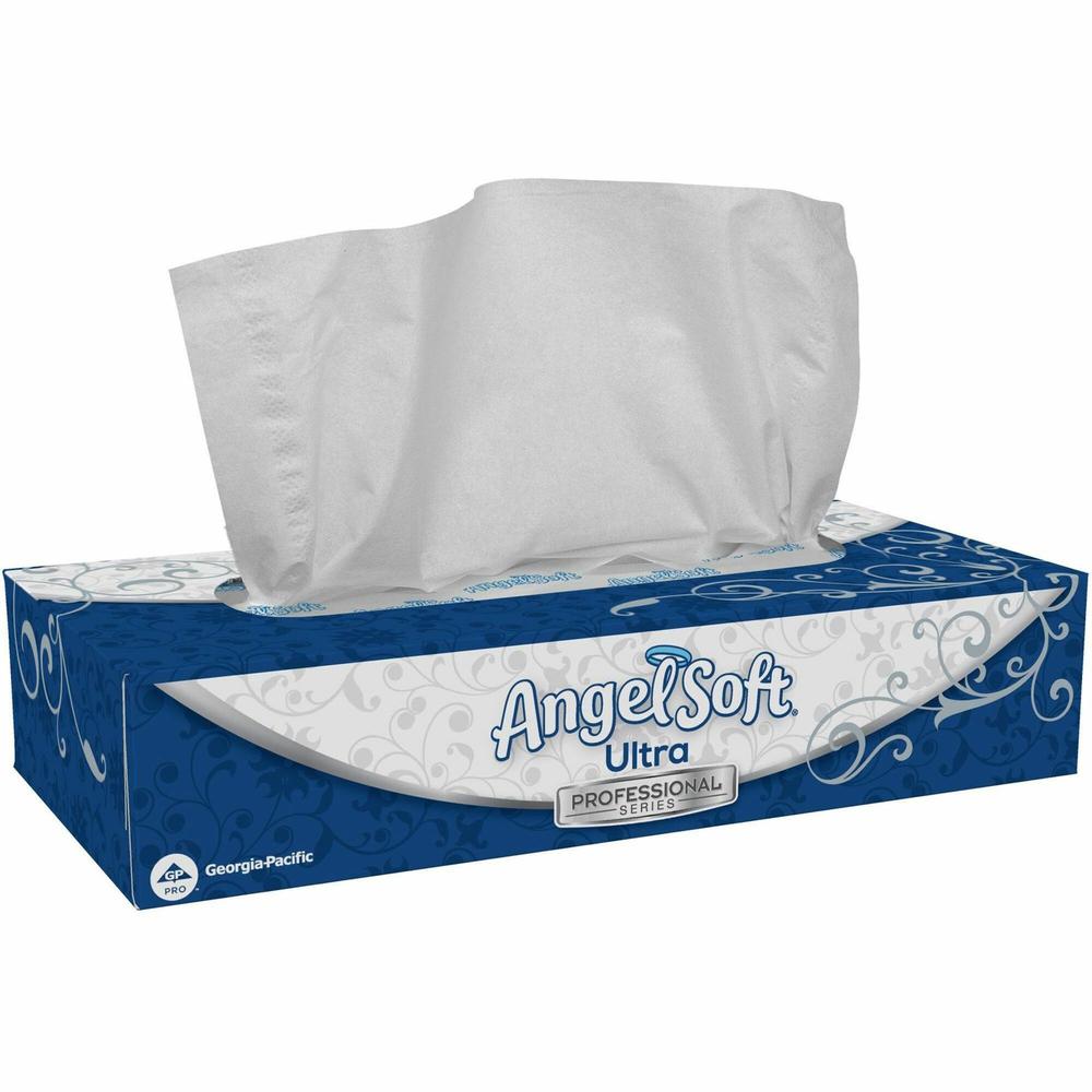 Angel Soft Professional Series Facial Tissue - 2 Ply - White - 30 / Carton. Picture 1