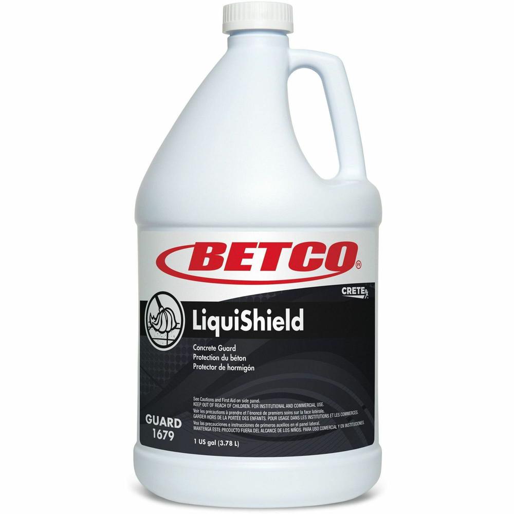 Betco LiquiShield Concrete Guard - Ready-To-Use - 128 fl oz (4 quart) - 4 / Carton - Water Based, Low Odor - Opaque White. Picture 1