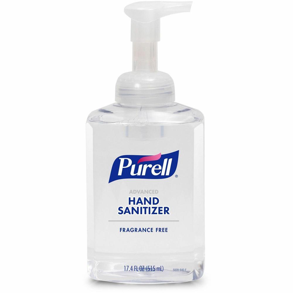 Gojo&reg; Hand Sanitizer Foam - 1.09 lb - Pump Bottle Dispenser - Kill Germs - Hand, Skin - Clear - Quick Drying, Fragrance-free. Picture 1