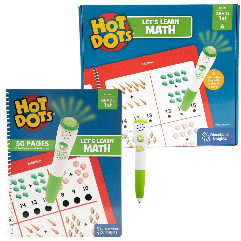 Educational Insights Let's Learn Math - 1st Grade Interactive Printed Book - 50 Pages - Grade 1. Picture 1