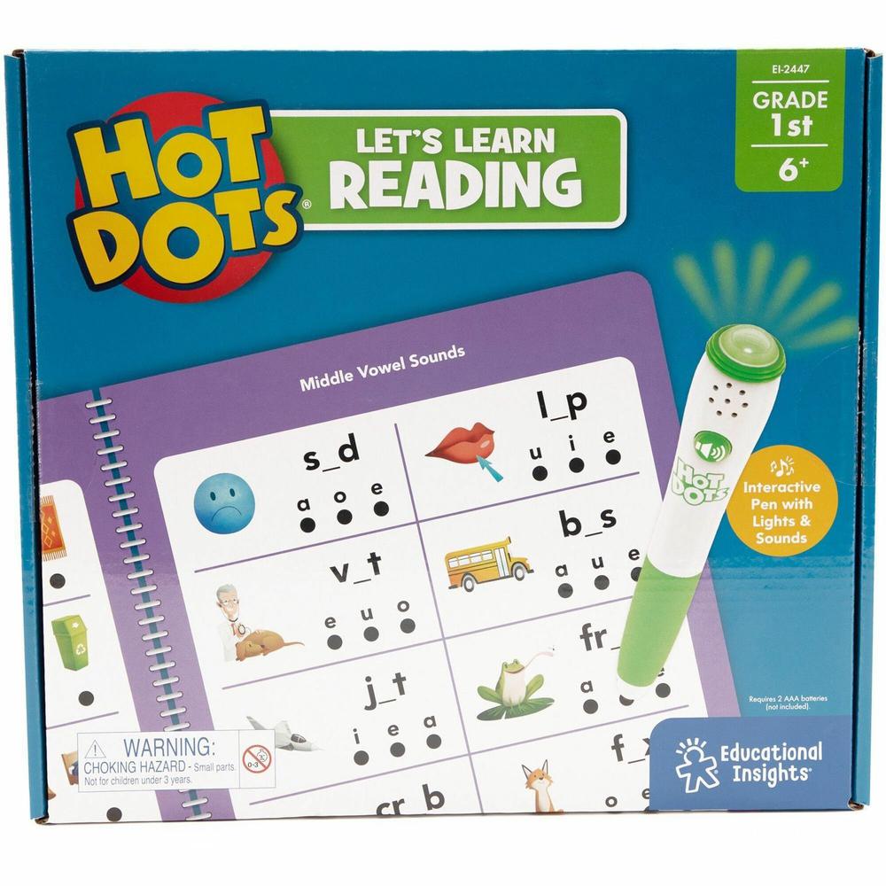 Hot Dots First Grade Activity Set Interactive Printed Book - 50 Pages - Grade 1. Picture 1