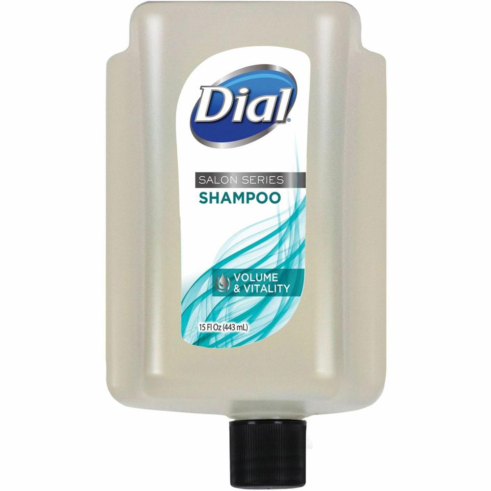 Dial Versa Salon Series Shampoo Refill - 15 fl oz (443.6 mL) - Bottle Dispenser - Hand - White - 1 Each. Picture 1