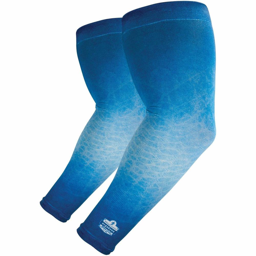 Chill-Its 6695 Sun Protection Arm Sleeves - Blue - UV Protection, Moisture Wicking, Stretchable, Machine Washable. Picture 1