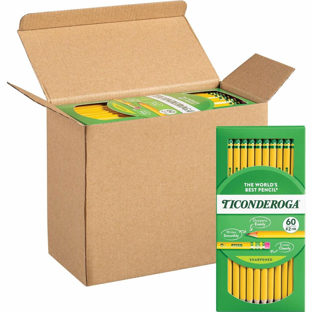 Dixon Soft No. 2 Pencils - Yellow Barrel - 240 / Box. Picture 1