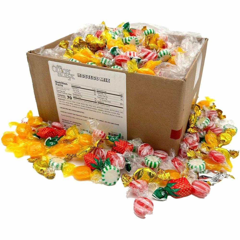 Office Snax Hostess Candy Mix - Assorted - Individually Wrapped - 5 lb - 1 Carton Per Bag. Picture 1