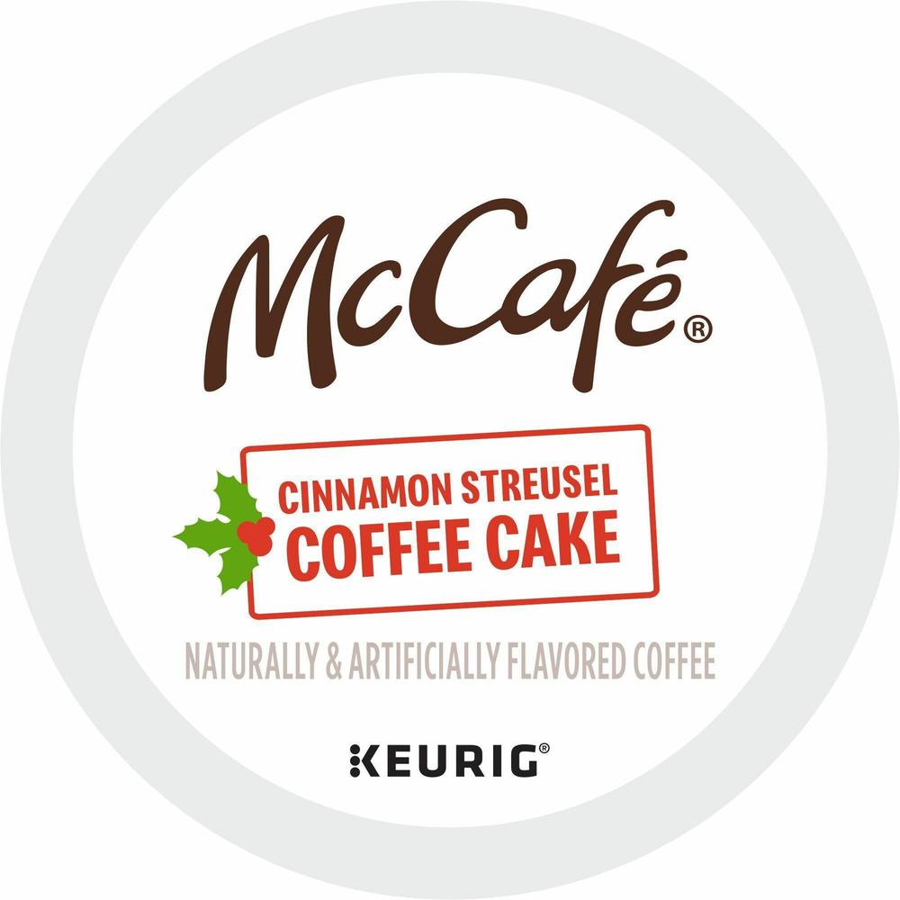 McCafe K-Cup Cinnamon Streusel Cake Coffee - Compatible with Keurig K-Cup Brewer - Light - 24 / Box. Picture 1