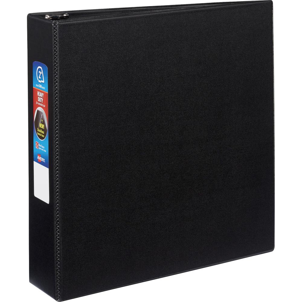 Avery&reg; 2" Heavy Duty Binder - 2" Binder Capacity - Letter - 8 1/2" x 11" Sheet Size - 540 Sheet Capacity - Ring Fastener(s) - 4 Pocket(s) - Polypropylene - Recycled - Pocket, Heavy Duty, One Touch. The main picture.