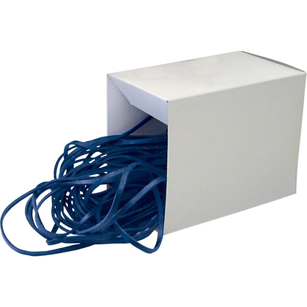 Alliance Rubber 07818 SuperSize Bands - Large 17" Heavy Duty Latex Rubber Bands - For Oversized Jobs - Blue - Approx. 50 Bands in Box. Picture 1