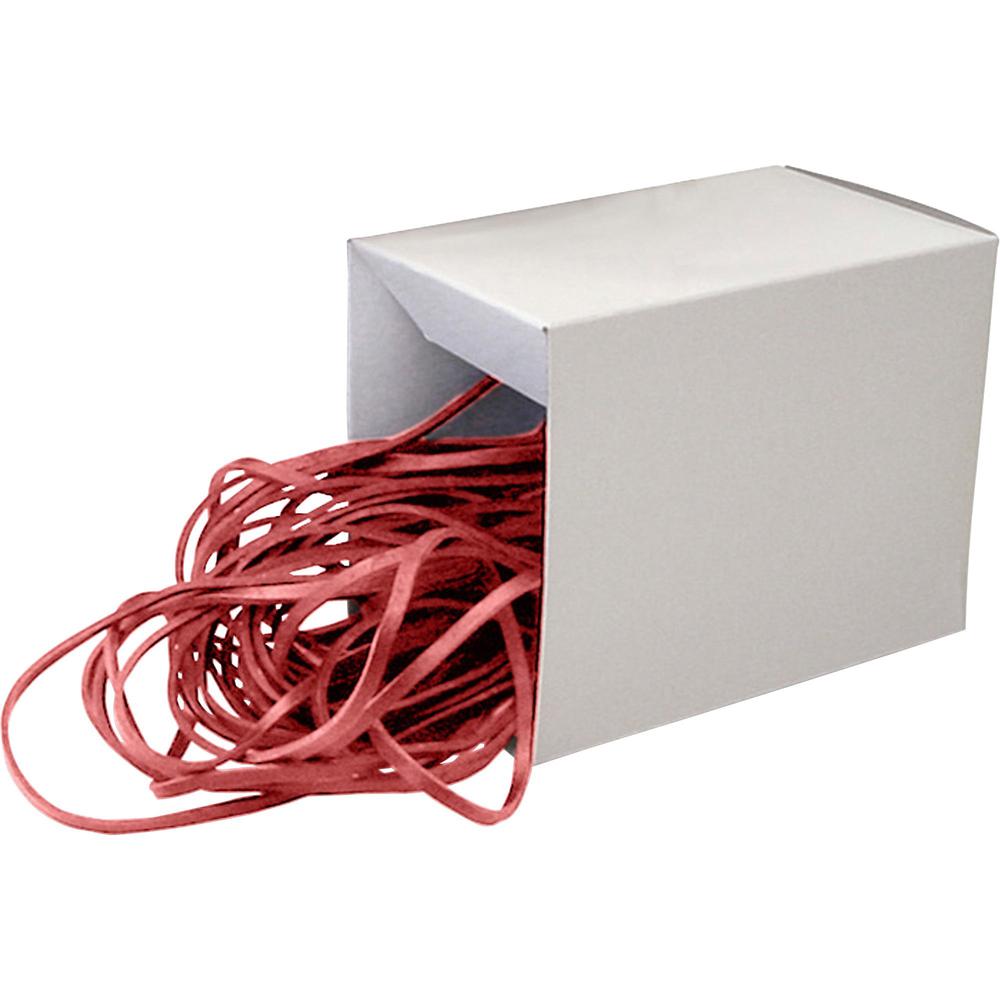 Alliance Rubber 07825 SuperSize Bands - Large 12" Heavy Duty Latex Rubber Bands - For Oversized Jobs - Red - Approx. 50 Bands in Box. Picture 1