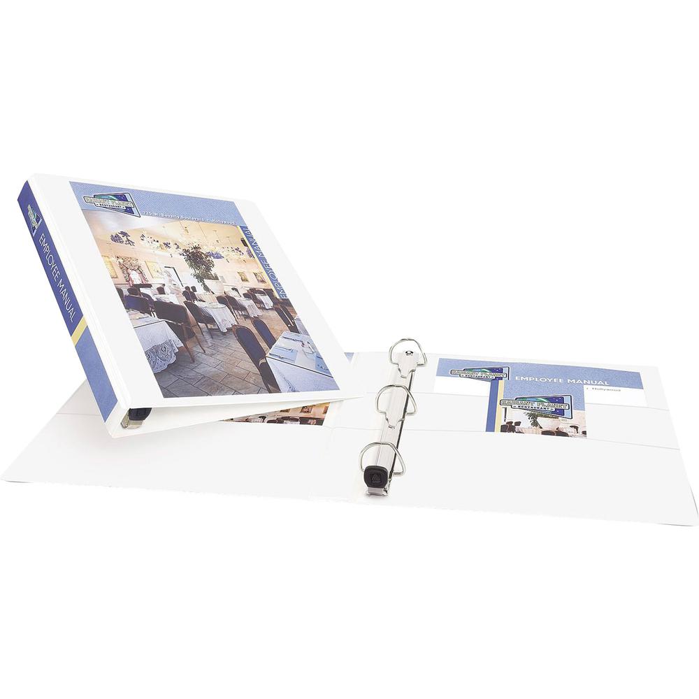 Avery&reg; Extra-Wide Heavy-Duty View Binder with One Touch EZD Rings - 1" Binder Capacity - Letter - 8 1/2" x 11" Sheet Size - 275 Sheet Capacity - 3 x D-Ring Fastener(s) - 4 Internal Pocket(s) - Pol. Picture 1