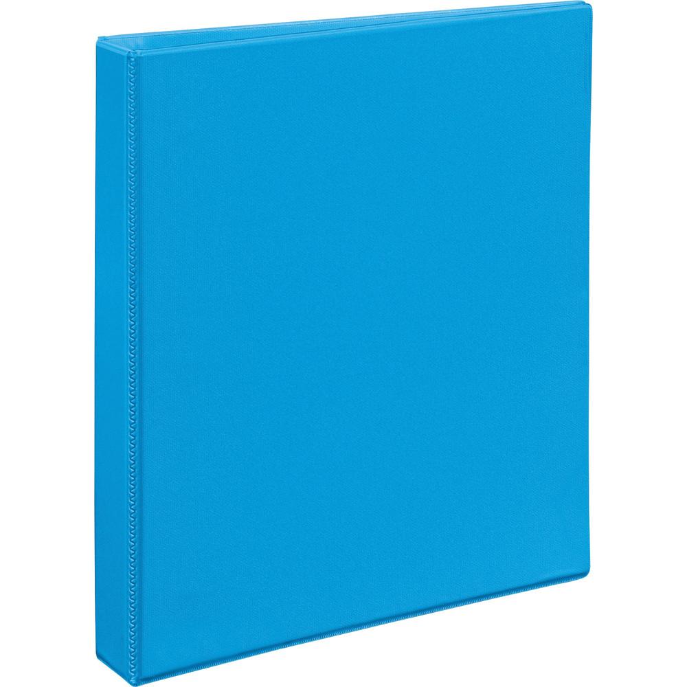 Avery&reg; Heavy-duty Nonstick View Binder - 1" Binder Capacity - Letter - 8 1/2" x 11" Sheet Size - 220 Sheet Capacity - 3 x Slant D-Ring Fastener(s) - 4 Internal Pocket(s) - Poly - Light Blue - Recy. The main picture.