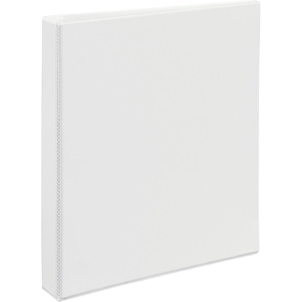 Avery&reg; Heavy-duty Nonstick View Binder - 1" Binder Capacity - Letter - 8 1/2" x 11" Sheet Size - 220 Sheet Capacity - 3 x Slant D-Ring Fastener(s) - 4 Internal Pocket(s) - Poly - White - Recycled . Picture 1