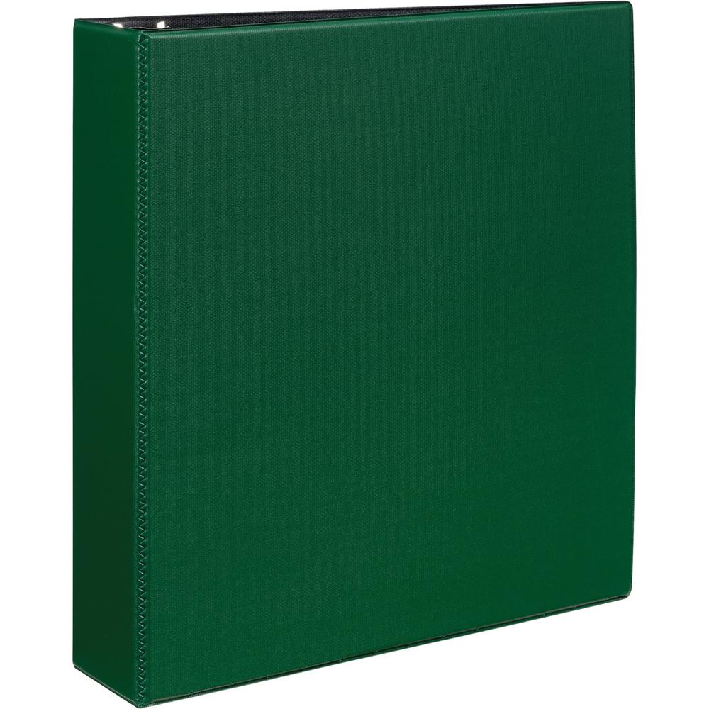 Avery&reg; Durable Binder - DuraHinge - 2" Binder Capacity - Letter - 8 1/2" x 11" Sheet Size - 500 Sheet Capacity - 3 x Slant D-Ring Fastener(s) - 2 Internal Pocket(s) - Green - Recycled - Gap-free R. Picture 1