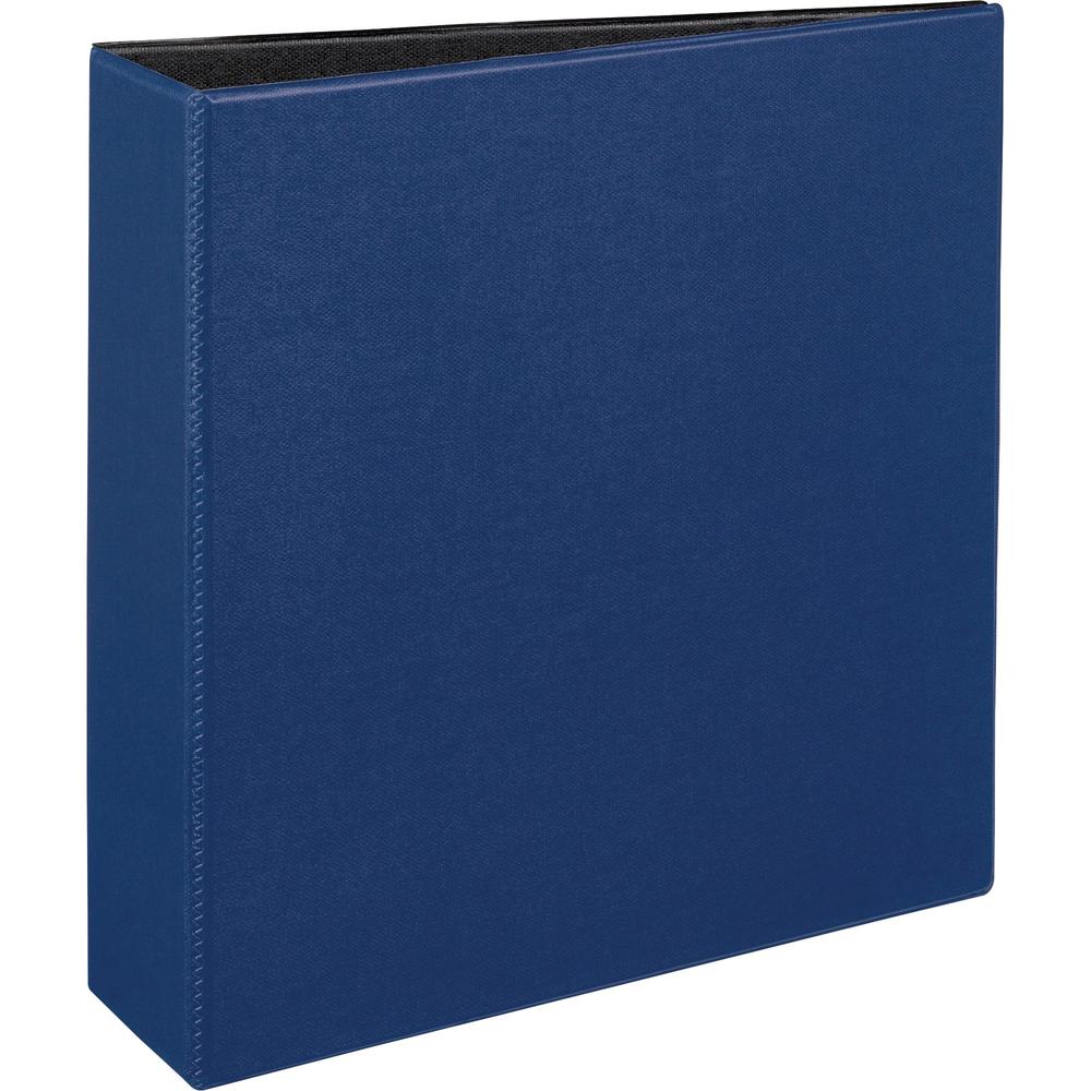Avery&reg; Durable Binder - DuraHinge - 3" Binder Capacity - Letter - 8 1/2" x 11" Sheet Size - 600 Sheet Capacity - 3 x Slant D-Ring Fastener(s) - 2 Internal Pocket(s) - Blue - 1.98 lb - Recycled - G. The main picture.