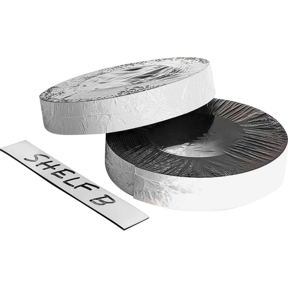 Zeus Magnetic Labeling Tape - 16.67 yd Length x 1" Width - For Labeling, Marking - 1 / Roll - White. Picture 1