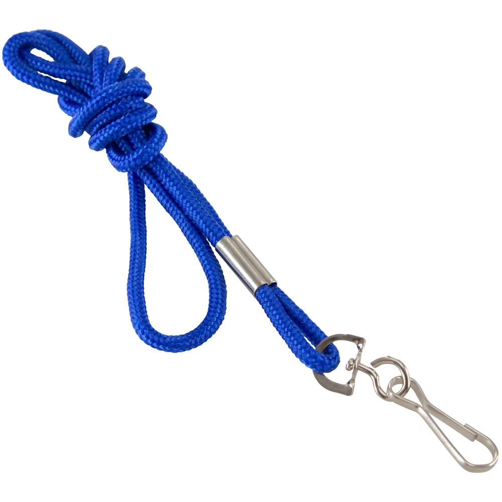 SICURIX Standard Rope Lanyard - 1 / Each - 36" Length - Blue - Nylon. The main picture.