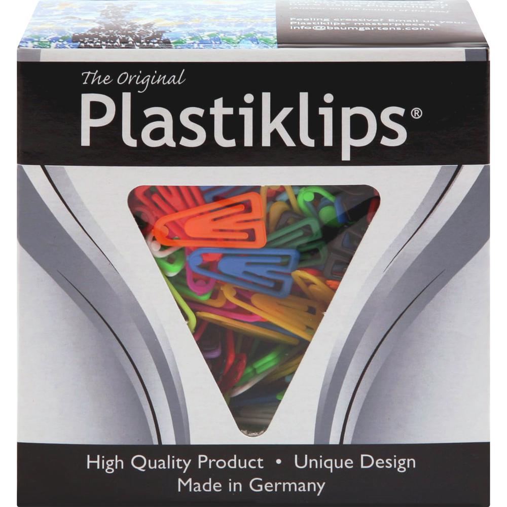 Baumgartens Assorted Colors Plastiklips - Small - 1000 / Box - Assorted - Plastic. Picture 1