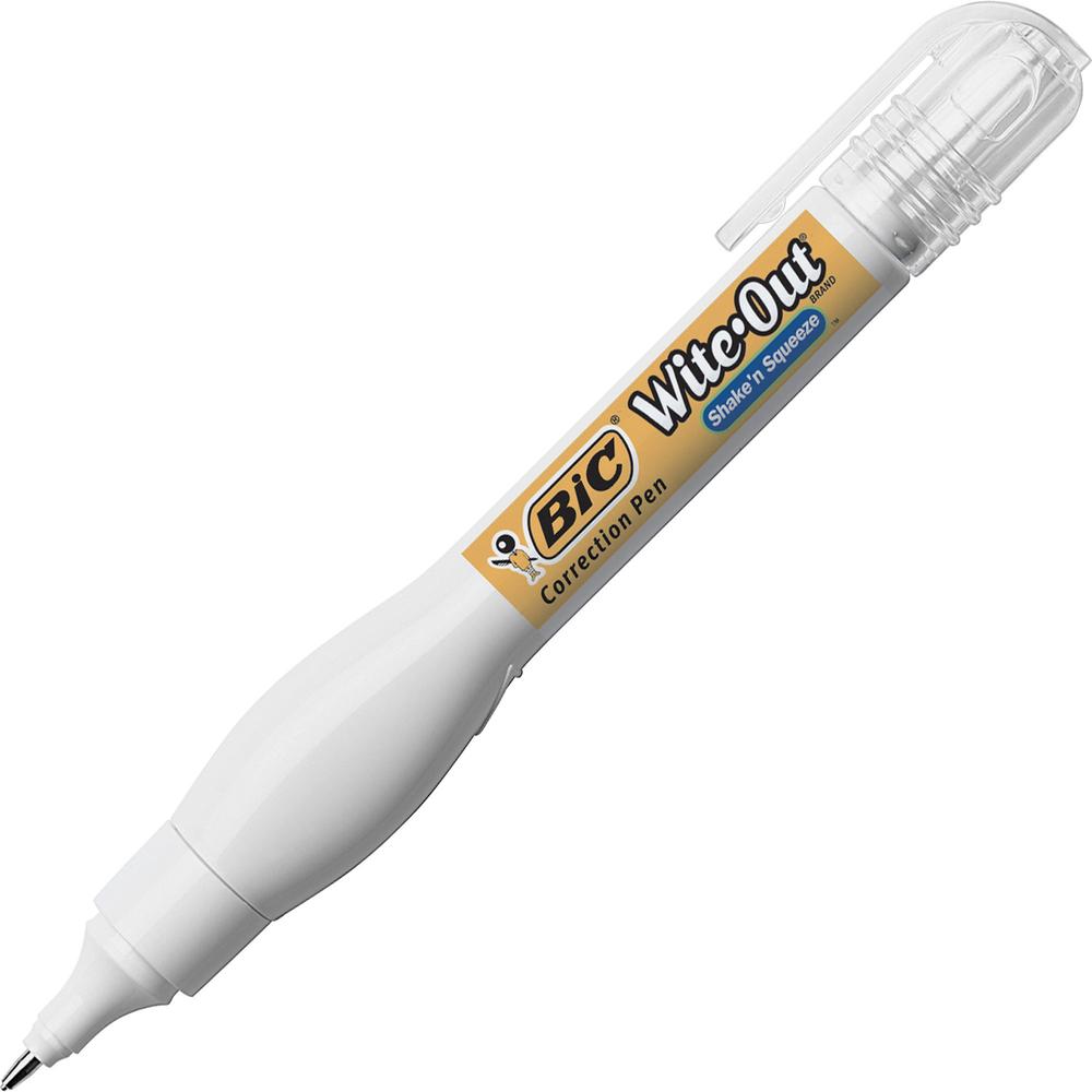 Wite-Out Shake 'N Squeeze Correction Pen - Pen Applicator - 8 mL - White - 1 Each. The main picture.