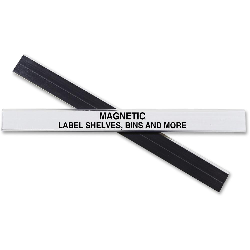 C-Line HOL-DEX Magnetic Shelf/Bin Label Holders - 1/2-Inch x 6-Inch, 10/BX, 87207. Picture 1
