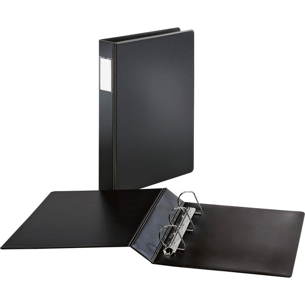 Cardinal Legal-size Slant-D Binders - 2" Binder Capacity - Legal - 8 1/2" x 14" Sheet Size - 540 Sheet Capacity - 1 1/2" Spine Width - 3 x D-Ring Fastener(s) - Vinyl - Black - 1.72 lb - Recycled - Lab. Picture 1