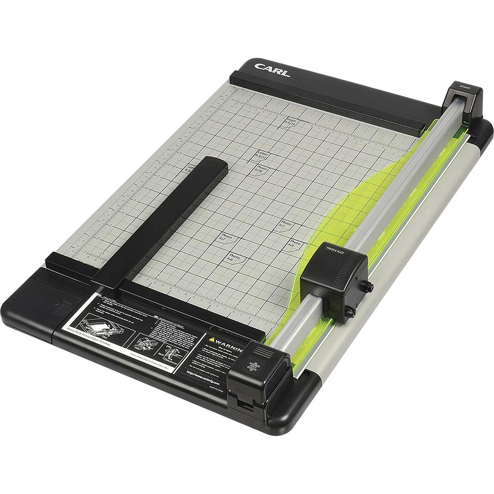 CARL Heavy-Duty 15" Paper Trimmer - 1 x Blade(s)Cuts 36Sheet - 15" Cutting Length - Straight, Perforated Cutting - 0.8" Height x 14" Width - Metal Base, Acrylonitrile Butadiene Styrene (ABS), Acrylic . Picture 1