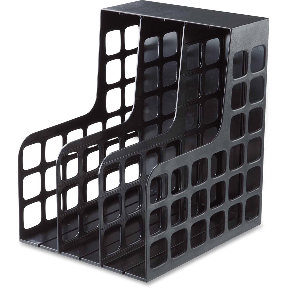 Oxford Decorack Shelf File - 2 Divider(s) - Black - Plastic - 1 Each. Picture 1