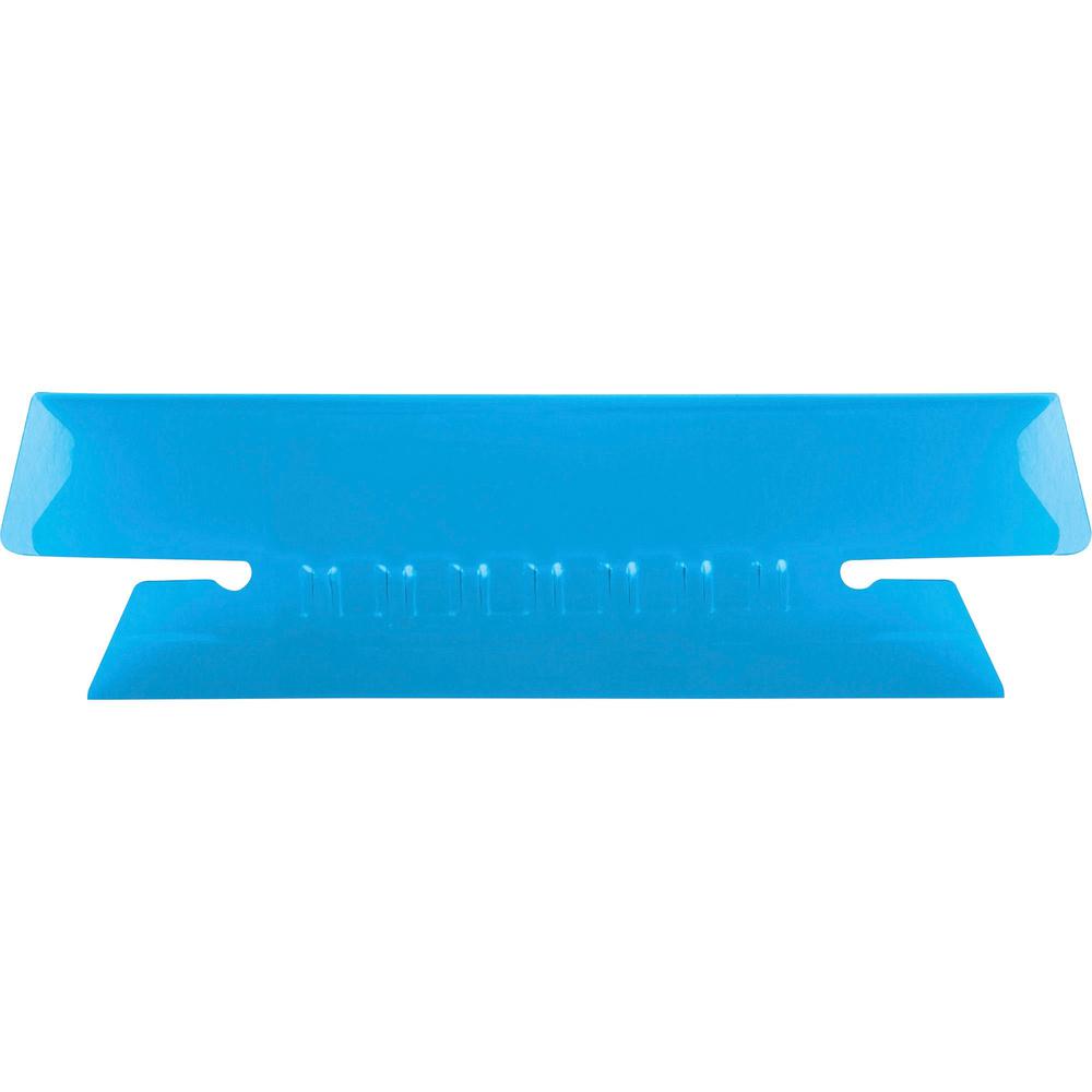 Pendaflex Hanging Folder Plastic Insertable Tabs - 25 Tab(s) - 3 Tab(s)/Set3.50" Tab Width - Blue Plastic Tab(s) - 25 / Pack. Picture 1