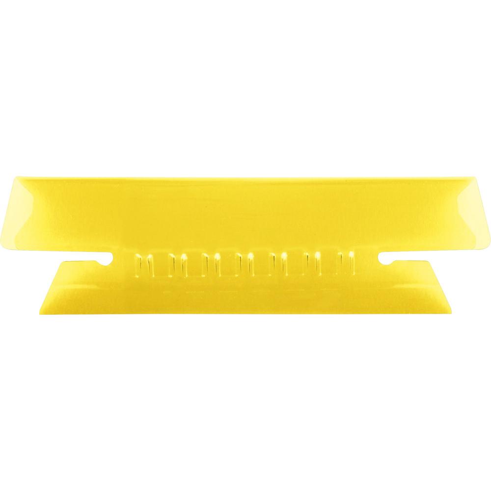 Pendaflex Hanging Folder Plastic Insertable Tabs - 25 Tab(s) - 3 Tab(s)/Set3.50" Tab Width - Yellow Plastic Tab(s) - 25 / Pack. Picture 1