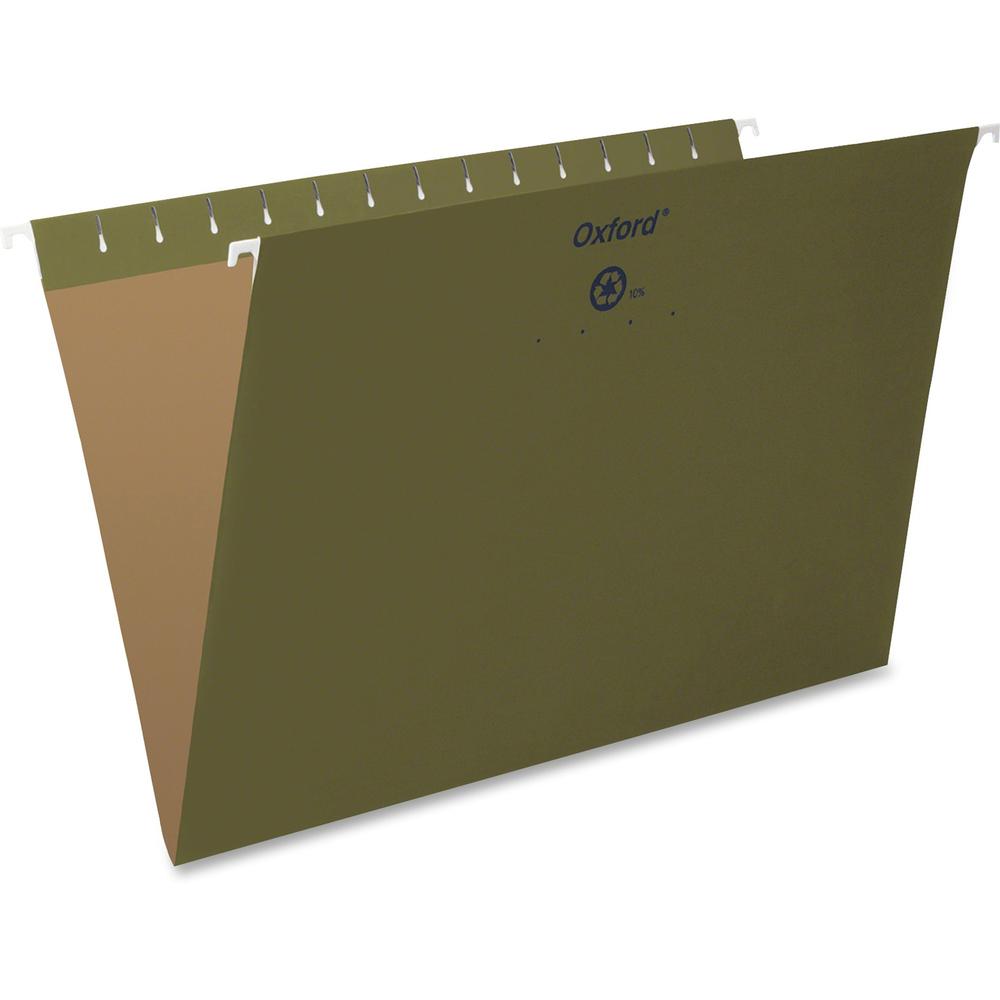 Pendaflex Essentials Legal Recycled Hanging Folder - 8 1/2" x 14" - Standard Green - 100% Recycled - 25 / Box. The main picture.