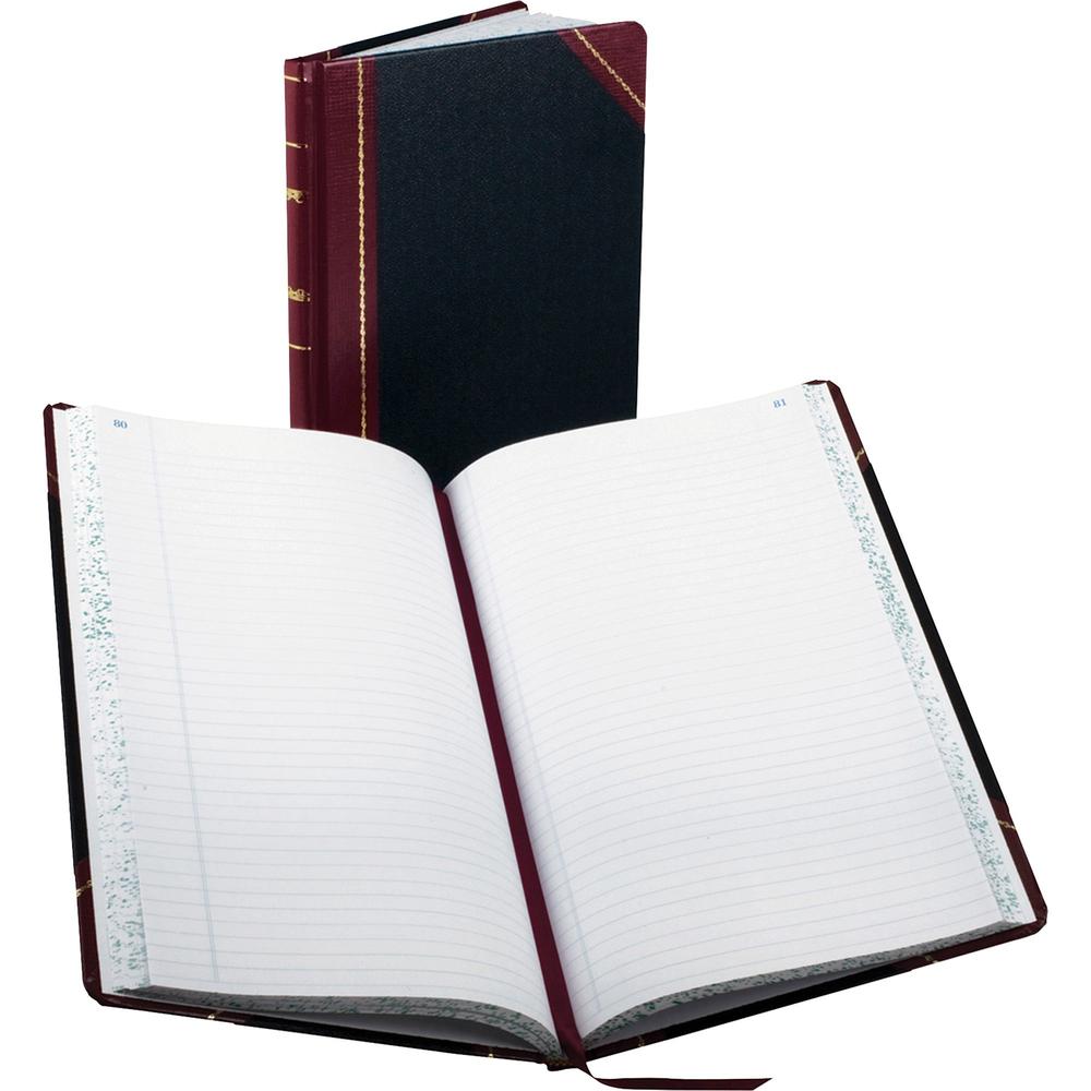 Boorum & Pease Boorum 9 Series Record Rule Account Books - 300 Sheet(s) - Thread Sewn - 8.62" x 14.12" Sheet Size - Red - White Sheet(s) - Blue, Red Print Color - Black, Red Cover - 1 Each. The main picture.
