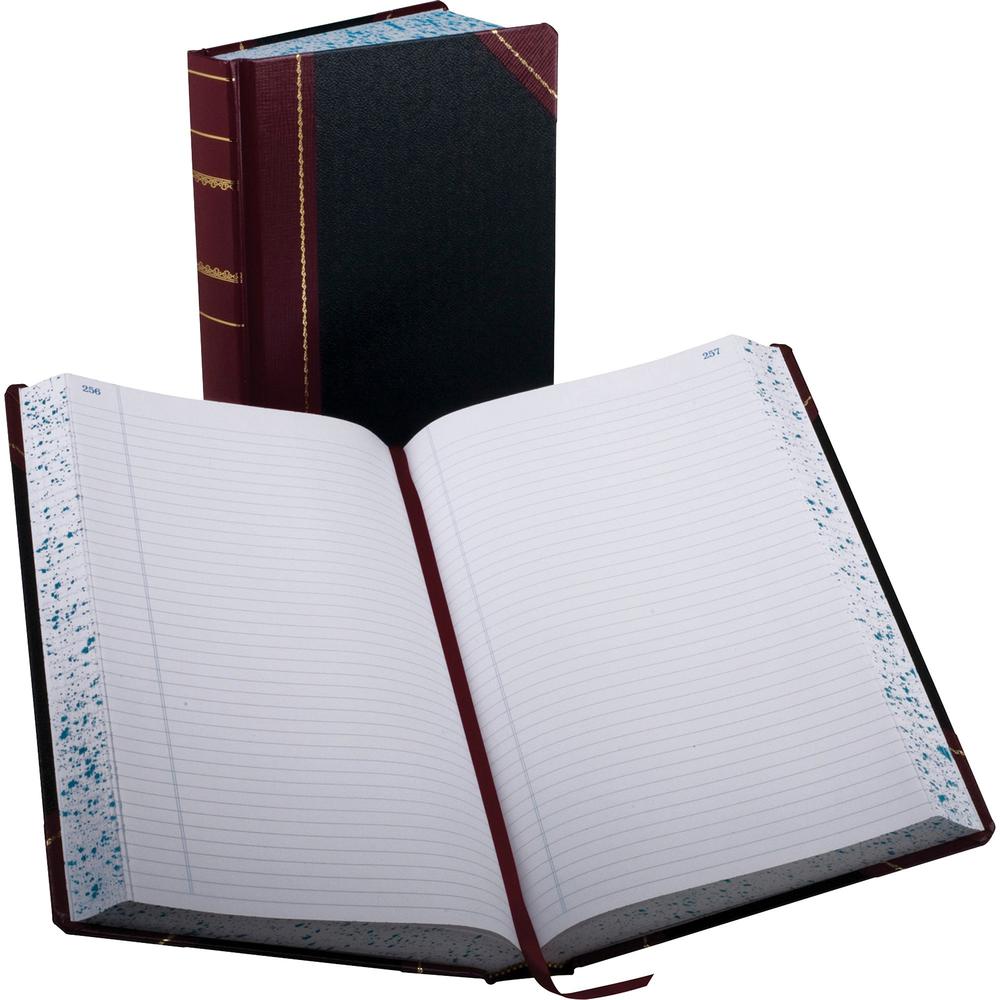 Boorum & Pease Boorum 9 Series Record Rule Account Books - 500 Sheet(s) - Thread Sewn - 8.62" x 14.12" Sheet Size - Red - White Sheet(s) - Blue, Red Print Color - Black, Red Cover - 1 Each. Picture 1