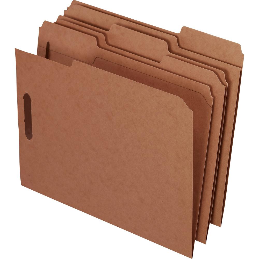 Pendaflex 1/3 Tab Cut Letter Recycled Fastener Folder - 8 1/2" x 11" - 2 Fastener(s) - 2" Fastener Capacity for Folder - 10% Recycled - 50 / Box. Picture 1