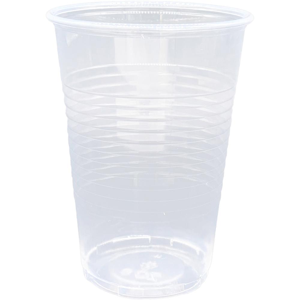 Genuine Joe 9 oz Transparent Beverage Cups - 200 / Pack - 12 / Carton - Clear - Plastic - Cold Drink. Picture 1