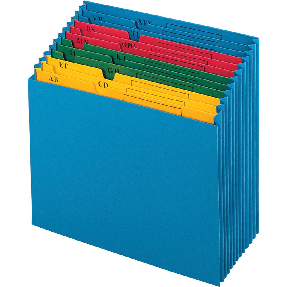 Pendaflex Recycled Expanding File - 11" x 12" - 12 Pocket(s) - Paper, Paper - Blue - 10% Recycled - 1 Each. Picture 1