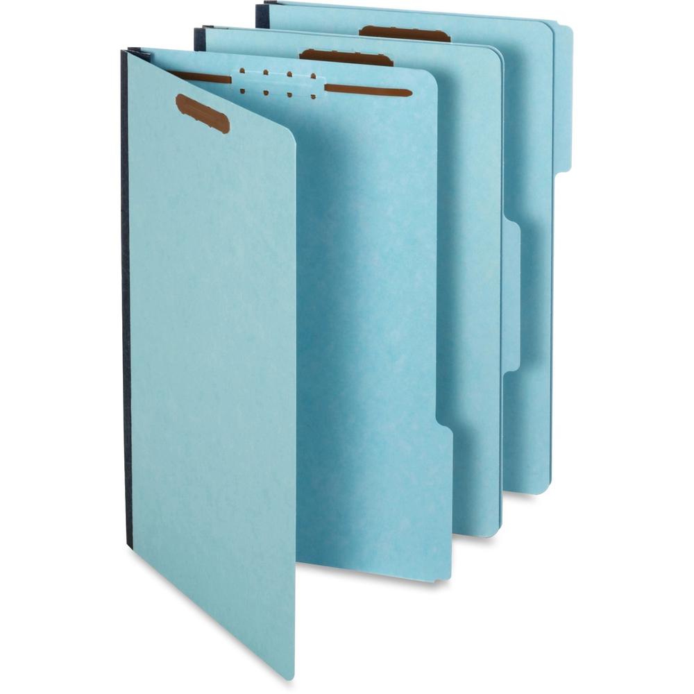 Pendaflex 1/3 Tab Cut Legal Recycled Classification Folder - 8 1/2" x 14" - 1" Expansion - 2 Fastener(s) - 2" Fastener Capacity for Folder - Top Tab Location - Assorted Position Tab Position - Pressbo. Picture 1