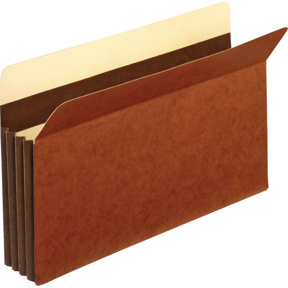 Pendaflex Legal Recycled Expanding File - 8 1/2" x 14" - 3 1/2" Expansion - Tyvek - Brown - 10% Recycled - 25 / Box. Picture 1
