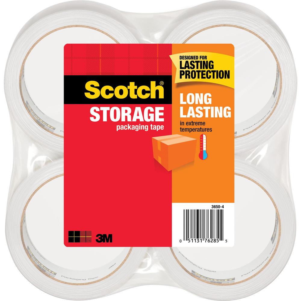 Scotch Long-Lasting Storage/Packaging Tap - 54.60 yd Length x 1.88" Width - 2.4 mil Thickness - 3" Core - Acrylic - 2.80 mil - Polypropylene Backing - UV Resistant, Temperature Resistant, Long Lasting. Picture 1