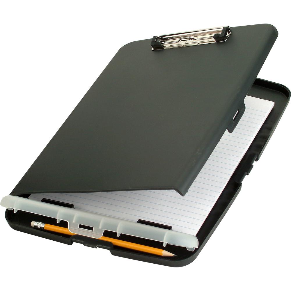 Slim Clipboard with Storage Box, Low Profile Clip & Storage Compartment. Picture 1