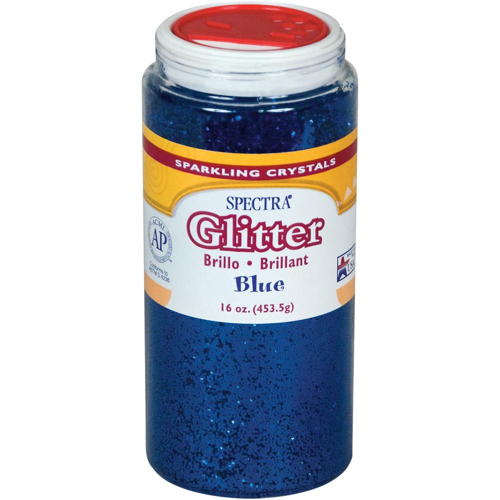 Spectra Glitter Sparkling Crystals - 16 oz - 1 Each - Blue. Picture 1