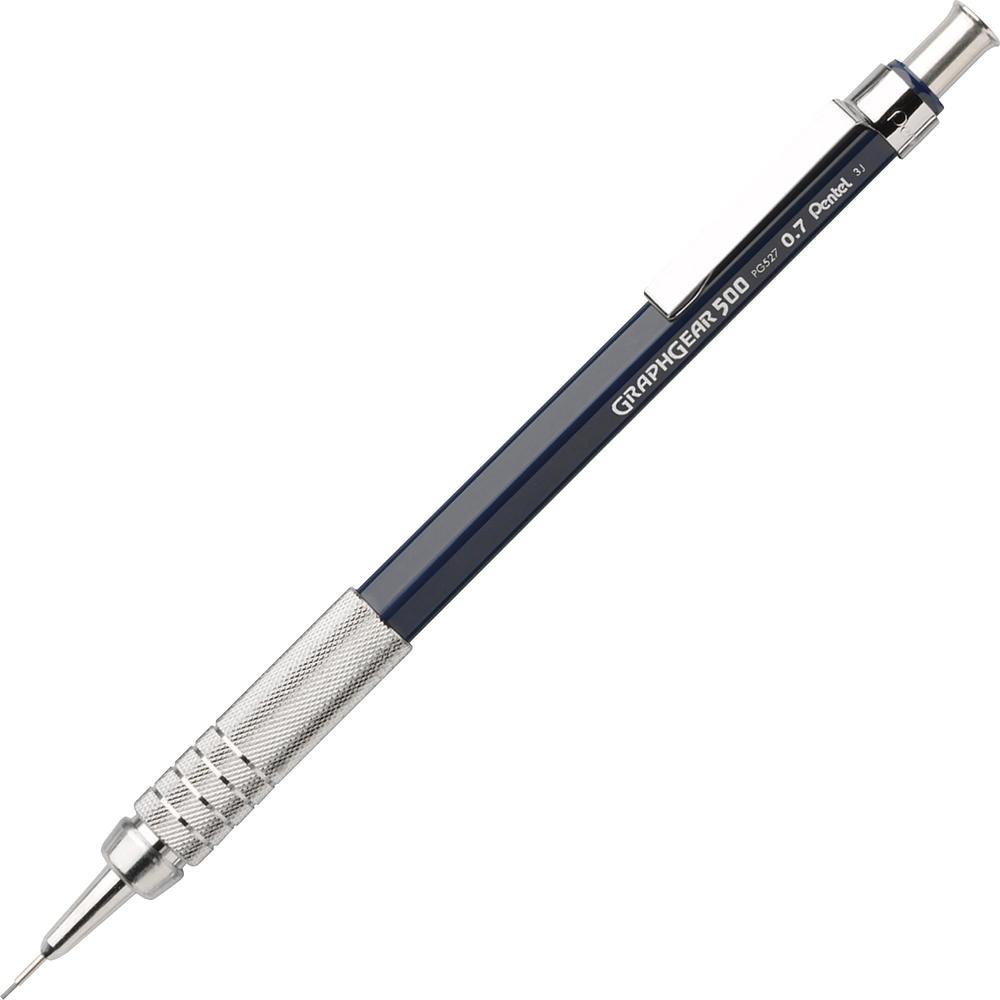 Pentel Graph Gear 500 Mechanical Pencils - #2 Lead - 0.7 mm Lead Diameter - Refillable - Blue Barrel - 1 Each. Picture 1