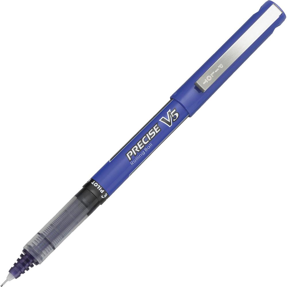 Pilot Precise V5 Extra-Fine Premium Capped Rolling Ball Pens - Fine Pen Point - 0.5 mm Pen Point Size - Purple - Purple Plastic Barrel - 1 Dozen. Picture 1