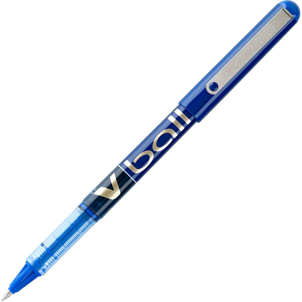 Pilot Vball Liquid Ink Pens - Fine Pen Point - 0.7 mm Pen Point Size - Blue - Blue Barrel - 1 Dozen. Picture 1