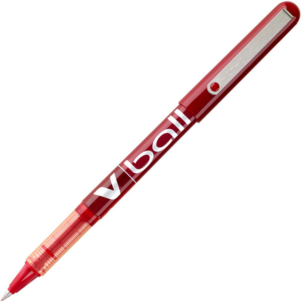 Pilot Vball Liquid Ink Pens - Fine Pen Point - 0.5 mm Pen Point Size - Red - Red Barrel - 1 Dozen. The main picture.