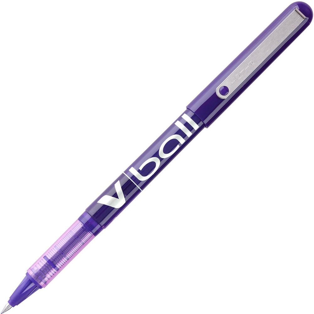 Pilot Vball Liquid Ink Pens - Fine Pen Point - 0.5 mm Pen Point Size - Purple - Purple Barrel - 1 Dozen. The main picture.