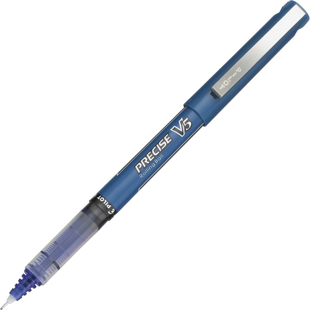 Pilot Precise V5 Extra-Fine Premium Capped Rolling Ball Pens - Extra Fine Pen Point - 0.5 mm Pen Point Size - Blue - Blue Plastic Barrel - 1 Dozen. Picture 1
