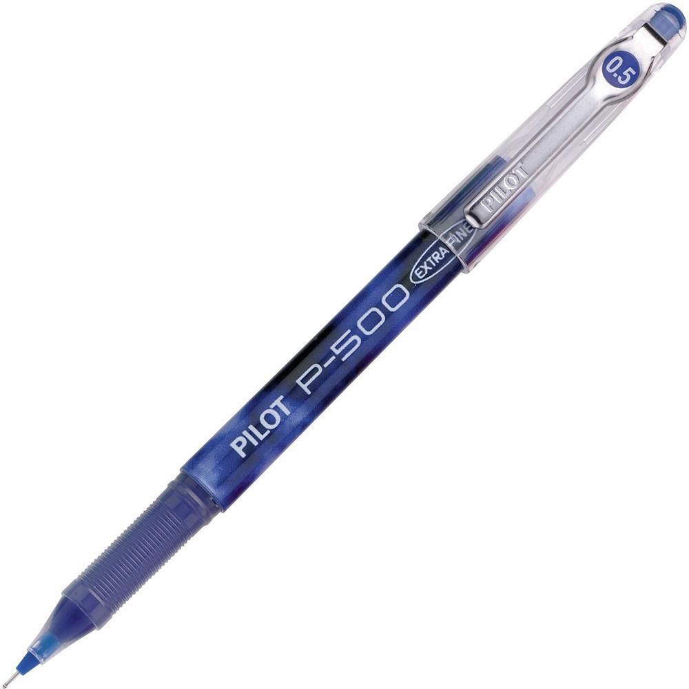 Pilot Precise P-500 Precision Point Extra-Fine Capped Gel Rolling Ball Pens - Extra Fine Pen Point - 0.5 mm Pen Point Size - Needle Pen Point Style - Blue Gel-based Ink - Blue Barrel - 1 Dozen. Picture 1