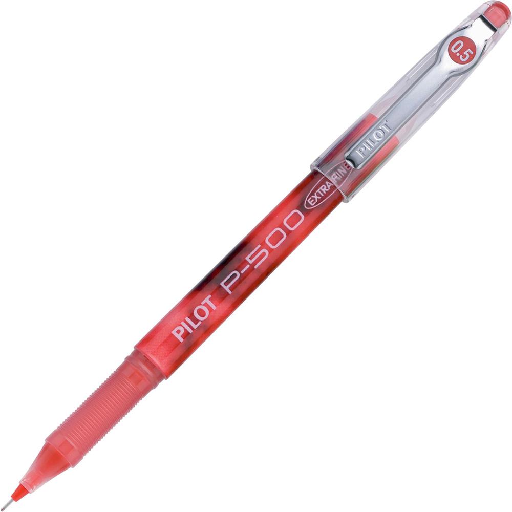 Pilot Precise P-500 Precision Point Extra-Fine Capped Gel Rolling Ball Pens - Extra Fine Pen Point - 0.5 mm Pen Point Size - Needle Pen Point Style - Red Gel-based Ink - Red Barrel - 1 Dozen. Picture 1